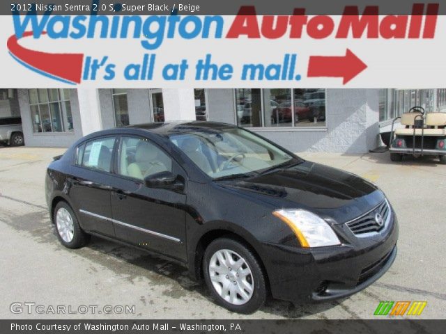 2012 Nissan Sentra 2.0 S in Super Black