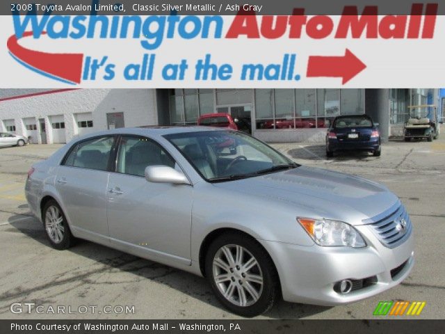 2008 Toyota Avalon Limited in Classic Silver Metallic