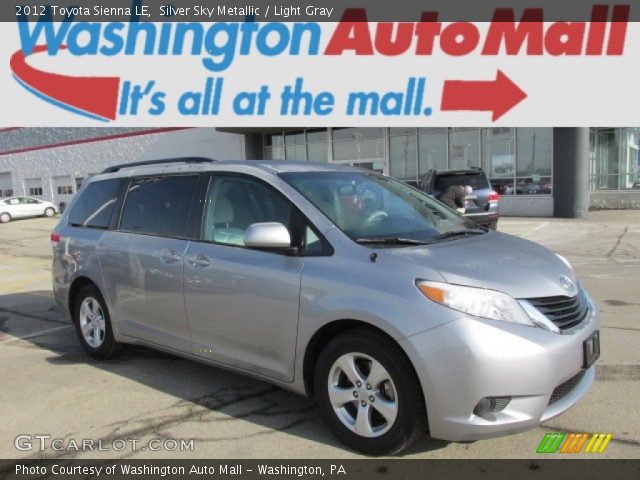 2012 Toyota Sienna LE in Silver Sky Metallic