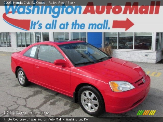 2003 Honda Civic EX Coupe in Rallye Red