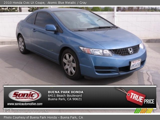 2010 Honda Civic LX Coupe in Atomic Blue Metallic