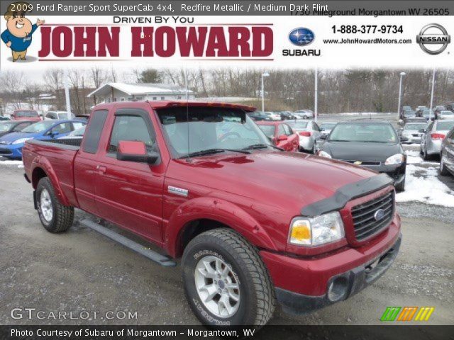 2009 Ford Ranger Sport SuperCab 4x4 in Redfire Metallic