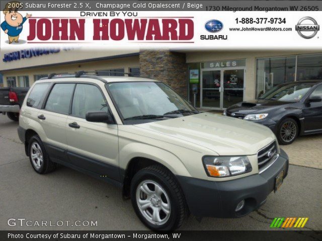 2005 Subaru Forester 2.5 X in Champagne Gold Opalescent