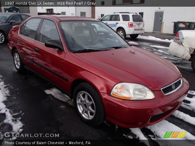 1997 Honda Civic LX Sedan in Inza Red Pearl