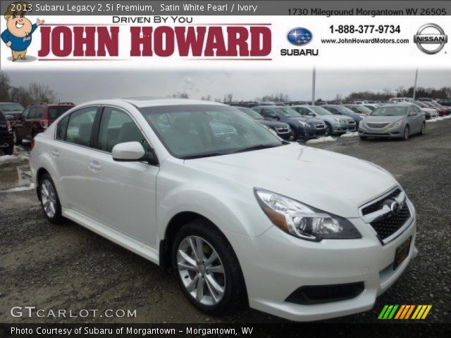 2013 Subaru Legacy 2.5i Premium in Satin White Pearl