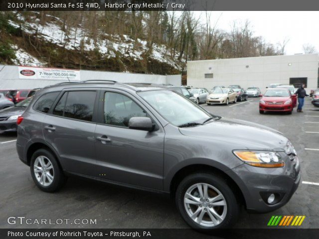 2010 Hyundai Santa Fe SE 4WD in Harbor Gray Metallic