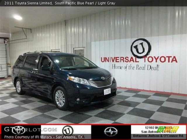 2011 Toyota Sienna Limited in South Pacific Blue Pearl