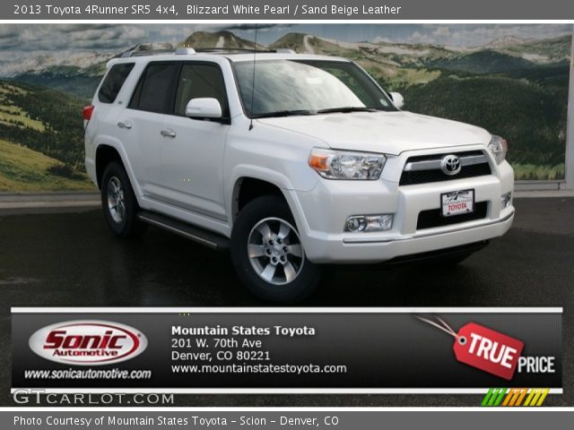 2013 Toyota 4Runner SR5 4x4 in Blizzard White Pearl