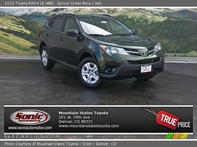 2013 Toyota RAV4 LE AWD in Spruce Green Mica