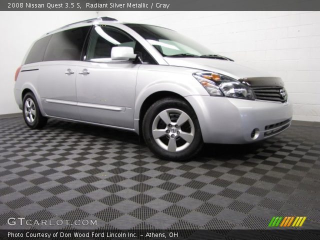 2008 Nissan Quest 3.5 S in Radiant Silver Metallic