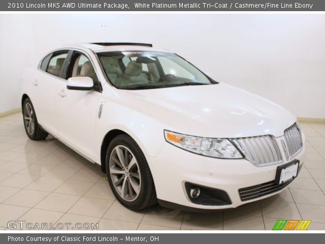 2010 Lincoln MKS AWD Ultimate Package in White Platinum Metallic Tri-Coat