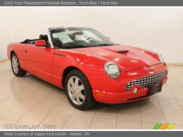 2002 Ford Thunderbird Premium Roadster in Torch Red