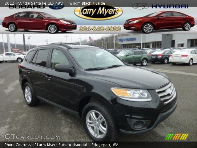 2012 Hyundai Santa Fe GLS AWD in Twilight Black