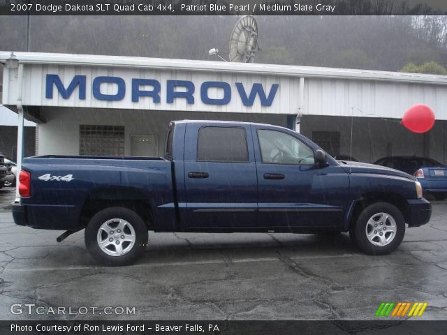 2007 Dodge Dakota SLT Quad Cab 4x4 in Patriot Blue Pearl