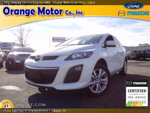 2011 Mazda CX-7 s Touring AWD in Crystal White Pearl Mica