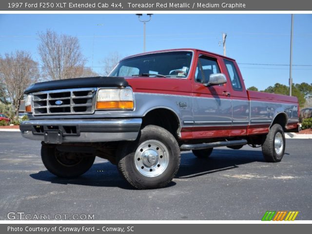 1997 Ford F250 XLT Extended Cab 4x4 in Toreador Red Metallic
