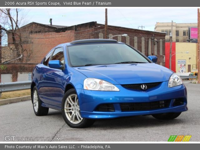 2006 Acura RSX Sports Coupe in Vivid Blue Pearl