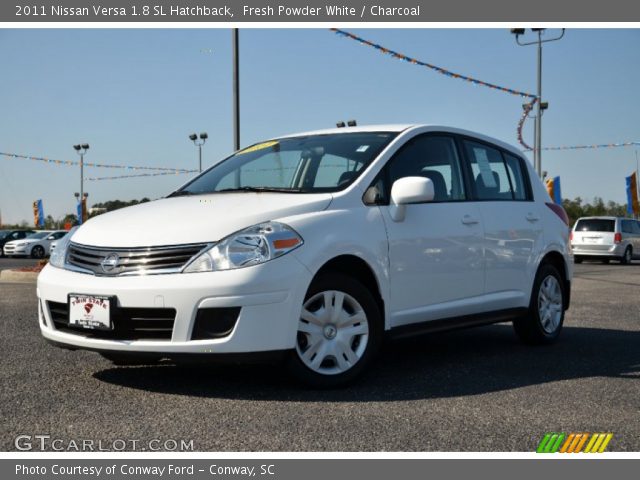 2011 Nissan Versa 1.8 SL Hatchback in Fresh Powder White