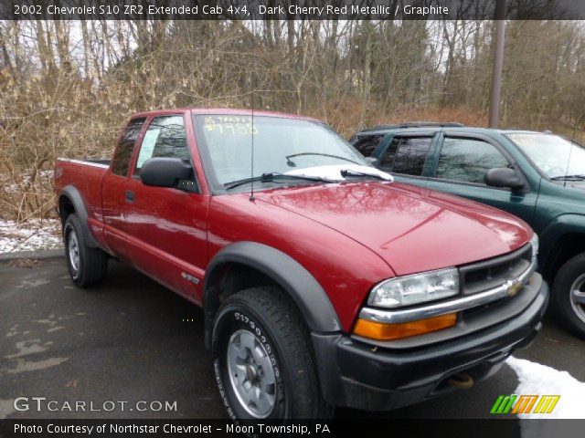 2002 Chevrolet S10 ZR2 Extended Cab 4x4 in Dark Cherry Red Metallic