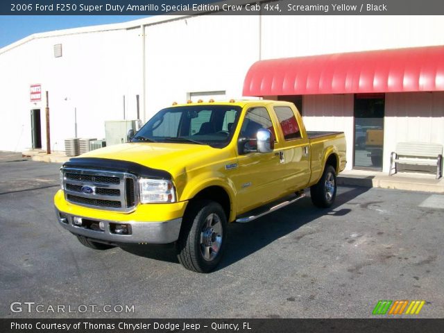 2006 Ford F250 Super Duty Amarillo Special Edition Crew Cab 4x4 in Screaming Yellow