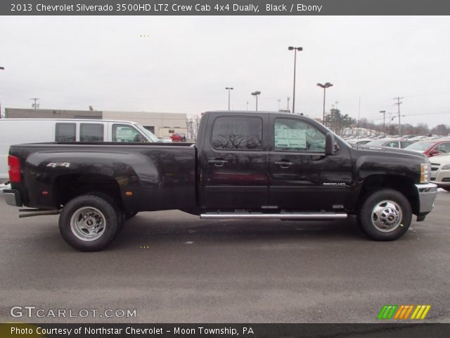 2013 Chevrolet Silverado 3500HD LTZ Crew Cab 4x4 Dually in Black