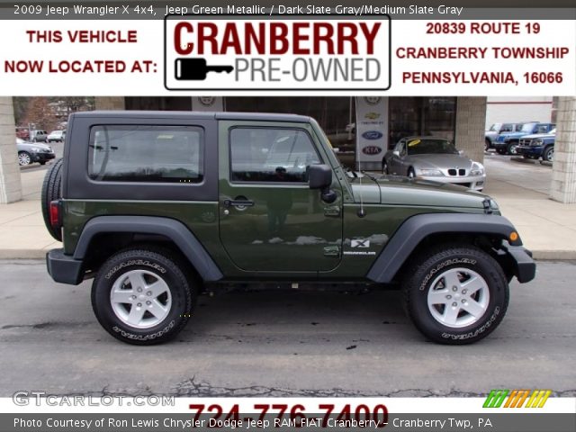 2009 Jeep Wrangler X 4x4 in Jeep Green Metallic
