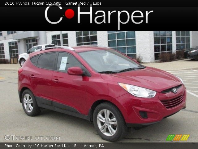 2010 Hyundai Tucson GLS AWD in Garnet Red