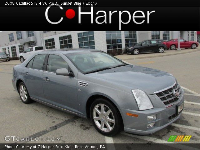 2008 Cadillac STS 4 V6 AWD in Sunset Blue