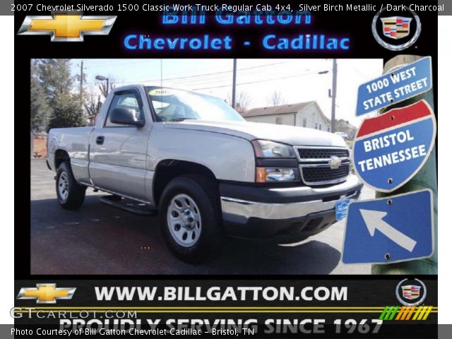 2007 Chevrolet Silverado 1500 Classic Work Truck Regular Cab 4x4 in Silver Birch Metallic