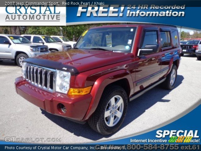 2007 Jeep Commander Sport in Red Rock Pearl