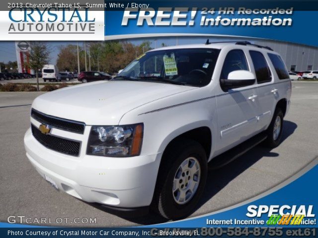 2013 Chevrolet Tahoe LS in Summit White