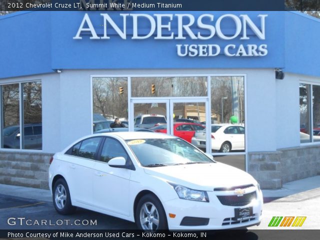 2012 Chevrolet Cruze LT in Summit White