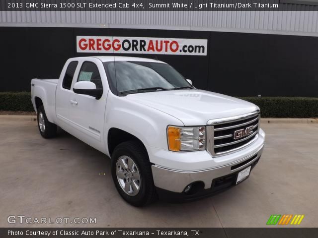 2013 GMC Sierra 1500 SLT Extended Cab 4x4 in Summit White