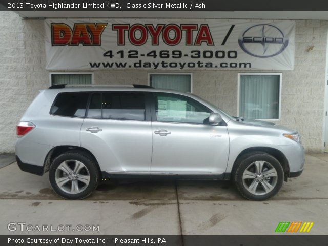 2013 Toyota Highlander Limited 4WD in Classic Silver Metallic