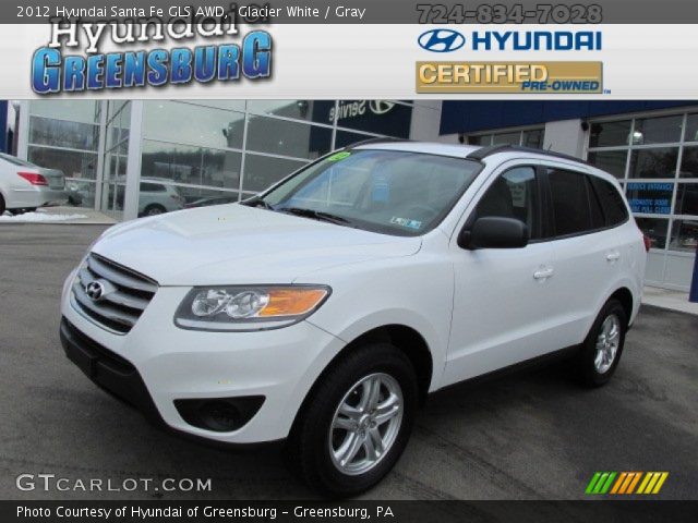 2012 Hyundai Santa Fe GLS AWD in Glacier White