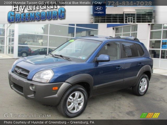 2006 Hyundai Tucson GLS V6 4x4 in Nautical Blue Metallic