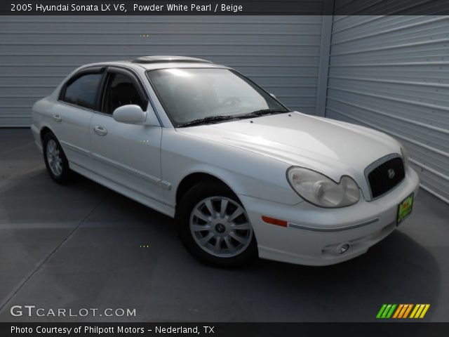 2005 Hyundai Sonata LX V6 in Powder White Pearl