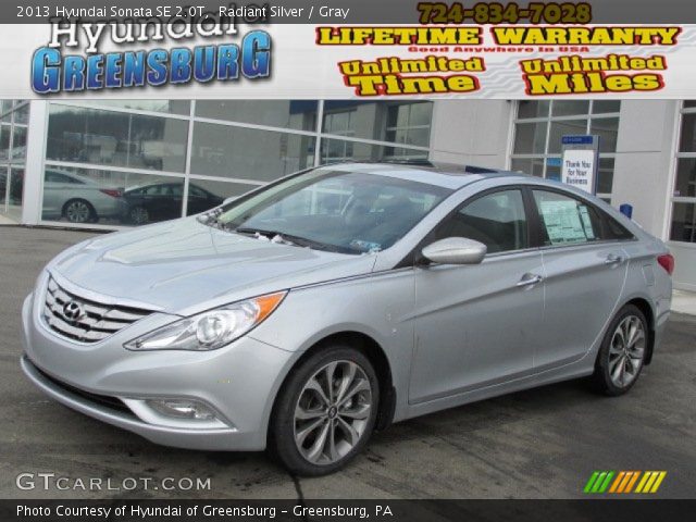 2013 Hyundai Sonata SE 2.0T in Radiant Silver