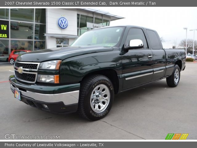 2007 Chevrolet Silverado 1500 Classic LT Extended Cab in Dark Green Metallic