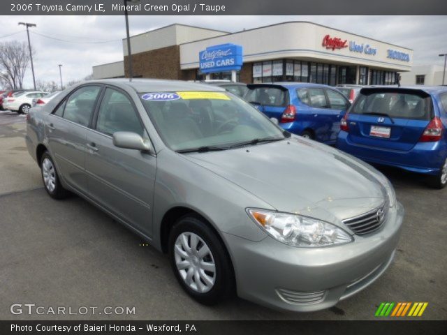 2006 Toyota Camry LE in Mineral Green Opal