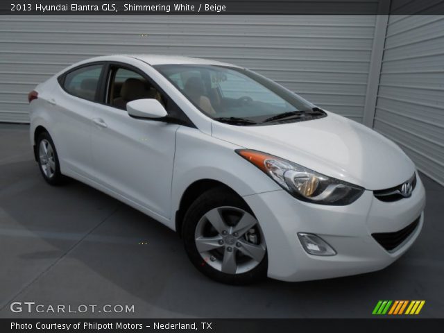 2013 Hyundai Elantra GLS in Shimmering White