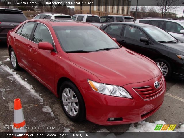 2007 Toyota Camry LE in Barcelona Red Metallic