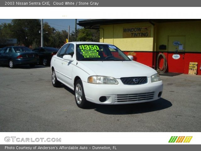 2003 Nissan Sentra GXE in Cloud White