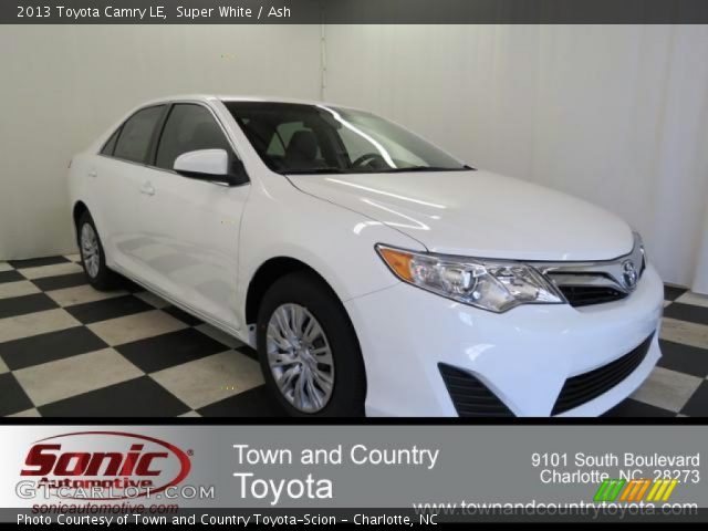 2013 Toyota Camry LE in Super White