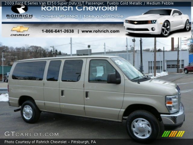 2009 Ford E Series Van E350 Super Duty XLT Passenger in Pueblo Gold Metallic
