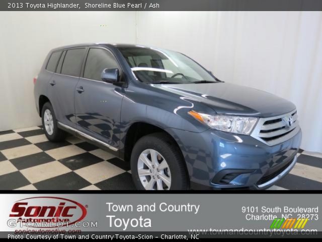 2013 Toyota Highlander  in Shoreline Blue Pearl