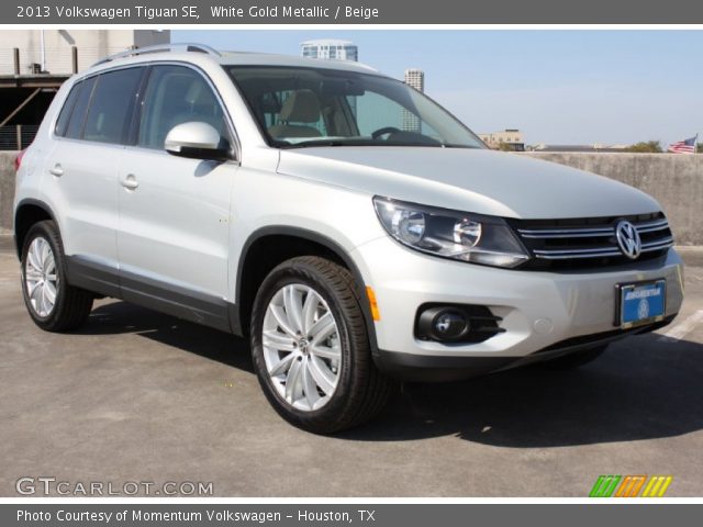 2013 Volkswagen Tiguan SE in White Gold Metallic