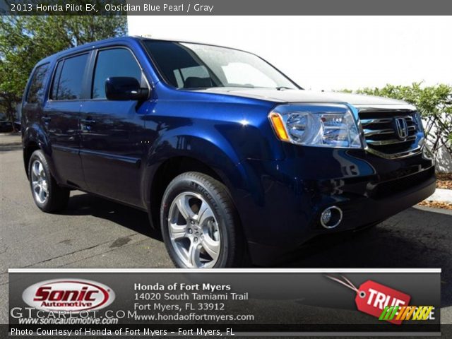 2013 Honda Pilot EX in Obsidian Blue Pearl