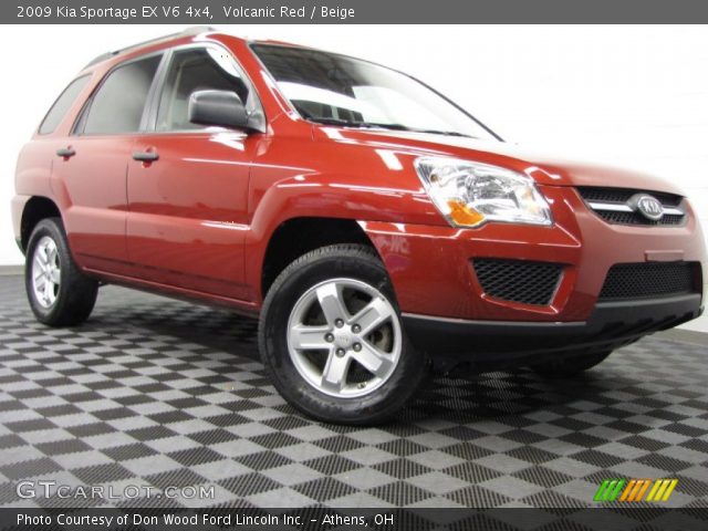 2009 Kia Sportage EX V6 4x4 in Volcanic Red