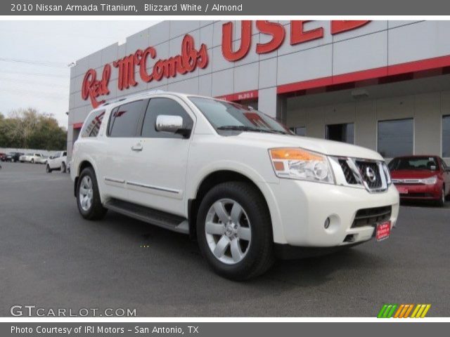 2010 Nissan Armada Titanium in Blizzard White